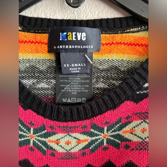 🆕Maeve Anthropologie Shrug Cropped Sweater Vibrant Color Women's Sweater XXS🆕 - Picture 9 of 16